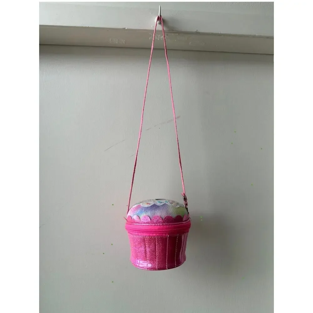 Claire's Club Pink Cupcake Crossbody Bag, Toddler Size OS